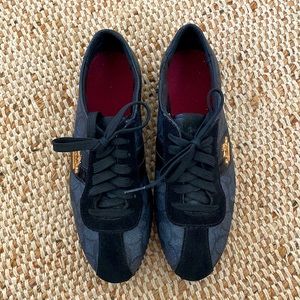 COACH ROSALITA SIGNATURE C LOGO SNEAKER SHOE BLACK/SUEDE SIZE 6